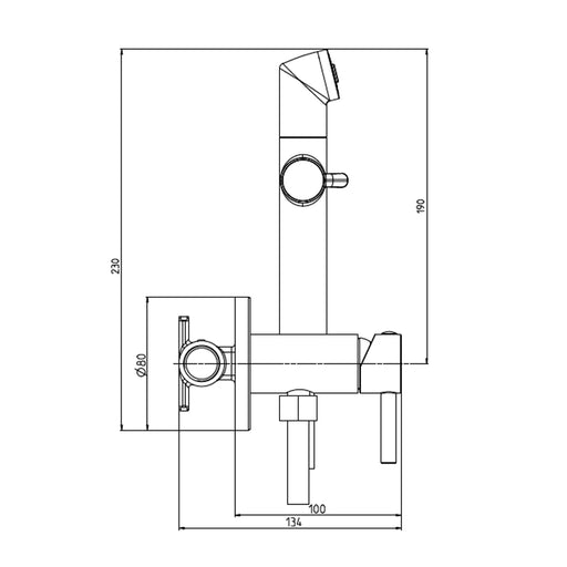 HERZ Fresh f192 higijenski tuš shut-off set 00359 Herz Madras doo Beograd