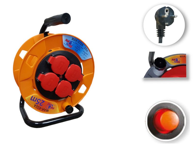 KABLOVSKA MOTALICA MAK-032A H05RR-F 3G2.5 25met 4x250V~ PVC Motalica MakTrade Madras doo Beograd