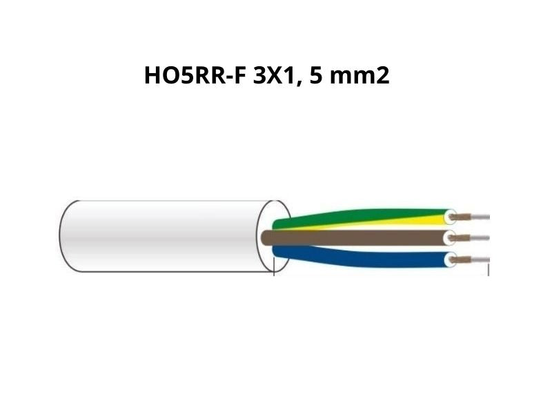KABLOVSKA MOTALICA MAK-032A H05RR-F 3G1.5 25met 4x250V~ PVC Motalica MakTrade Madras doo Beograd