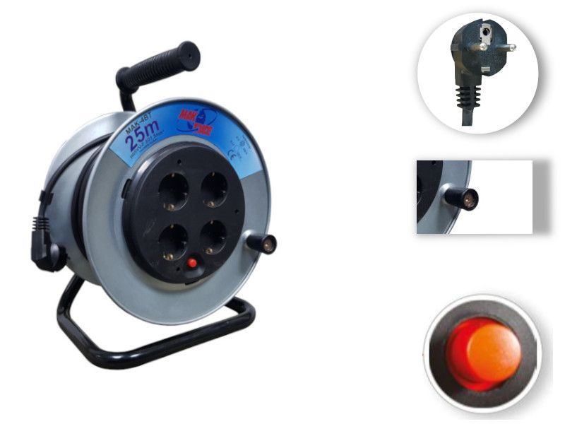 KABLOVSKA MOTALICA MAK-4BT H05VV-F 3G2.5 25met 4x250V~ METALNA Motalica MakTrade Madras doo Beograd