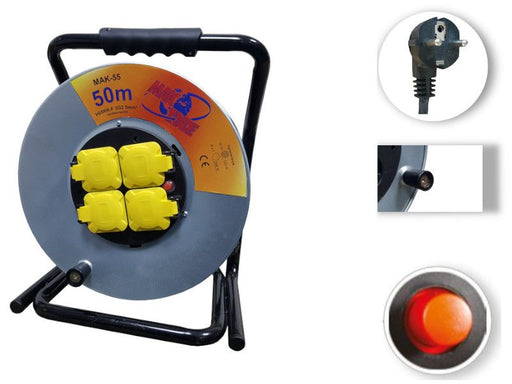 KABLOVSKA MOTALICA MAK-55 H05VV-F 3G1.5 50met 4x250V~ METALNA Motalica MakTrade Madras doo Beograd