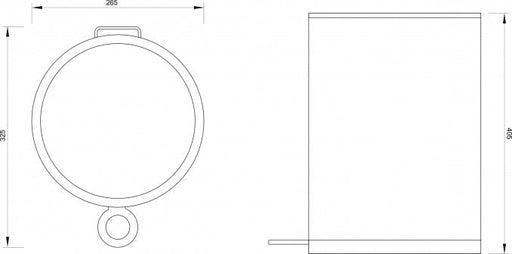 Kanta za otpatke CONCEPT 12L - saten CO (C-07-012-CO) Kante za otpatke Concept C-07-012-CO Madras doo Beograd