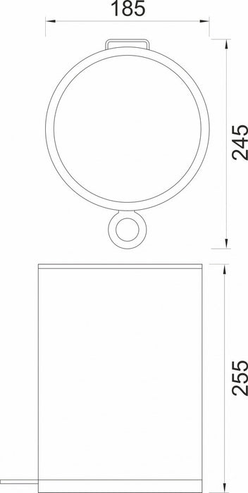 Kanta za otpatke CONCEPT 3L - saten (C-07-003-CO) Kante za otpatke Concept C-07-003-CO Madras doo Beograd