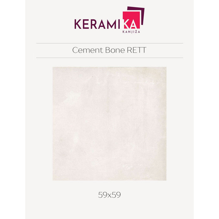 Keramika Kanjiža CEMENT BONE 59x59 RETT Podne/Zidne pločice Keramika Kanjiža KKA076 Madras doo Beograd