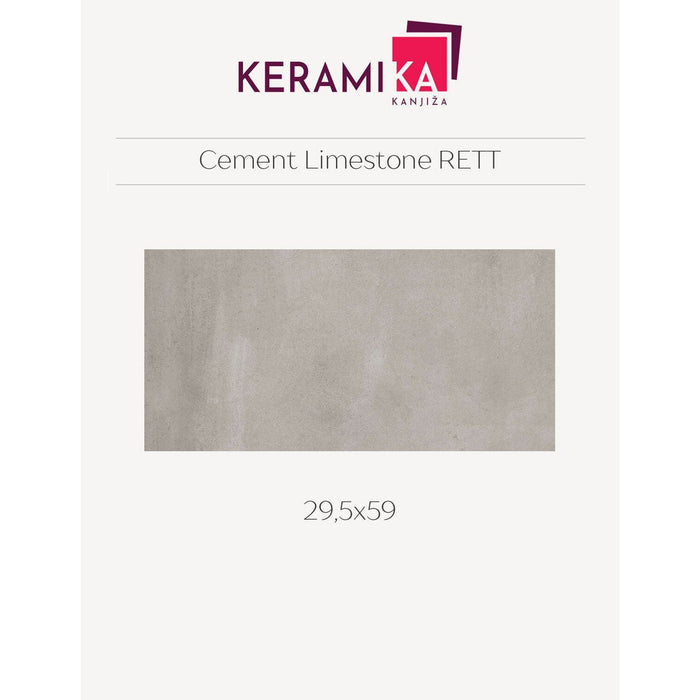 Keramika Kanjiža CEMENT LIMESTONE 29,5x59 RETT Podne/Zidne pločice Keramika Kanjiža KKA071 Madras doo Beograd