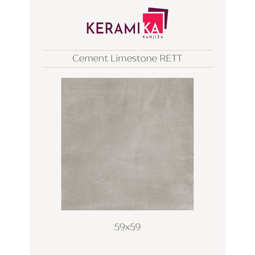 Keramika Kanjiža CEMENT LIMESTONE 59x59 RETT Podne/Zidne pločice Keramika Kanjiža KKA078 Madras doo Beograd