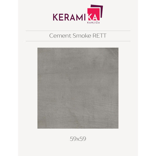 Keramika Kanjiža CEMENT SMOKE 59x59 RETT Podne/Zidne pločice Keramika Kanjiža KKA077 Madras doo Beograd