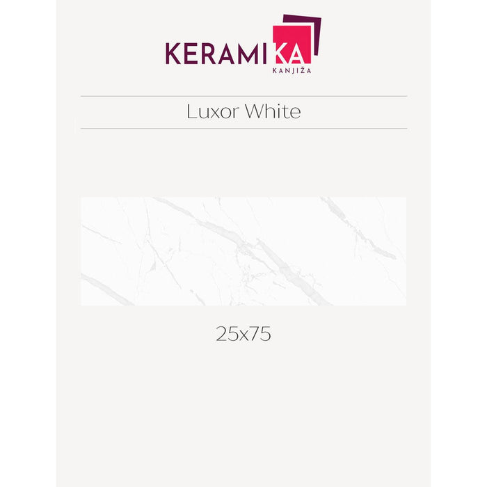 Keramika Kanjiža LUXOR White 25x75 Zidne pločice Keramika Kanjiža KKA001 Madras doo Beograd