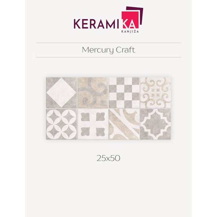 Keramika Kanjiža MERCURY CRAFT 25x50 Zidne pločice Keramika Kanjiža KKA060 Madras doo Beograd