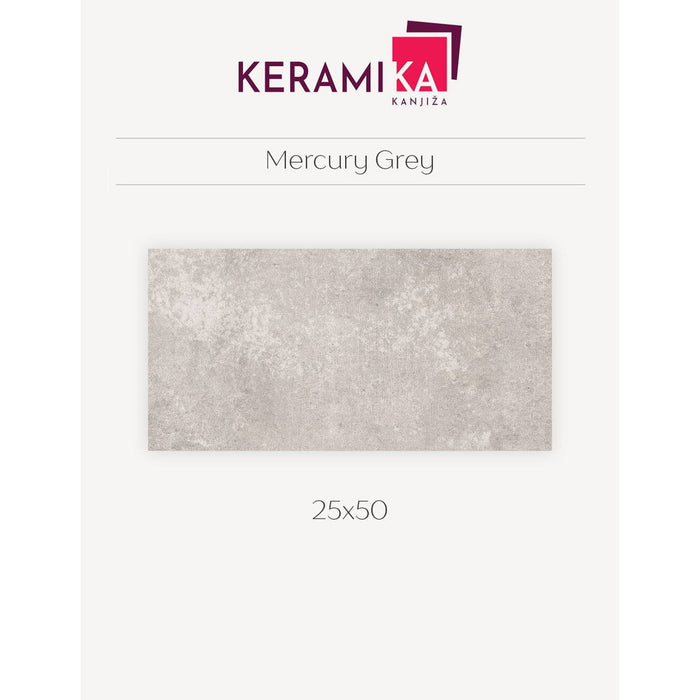 Keramika Kanjiža MERCURY GREY 25x50 Zidne pločice Keramika Kanjiža KKA059 Madras doo Beograd