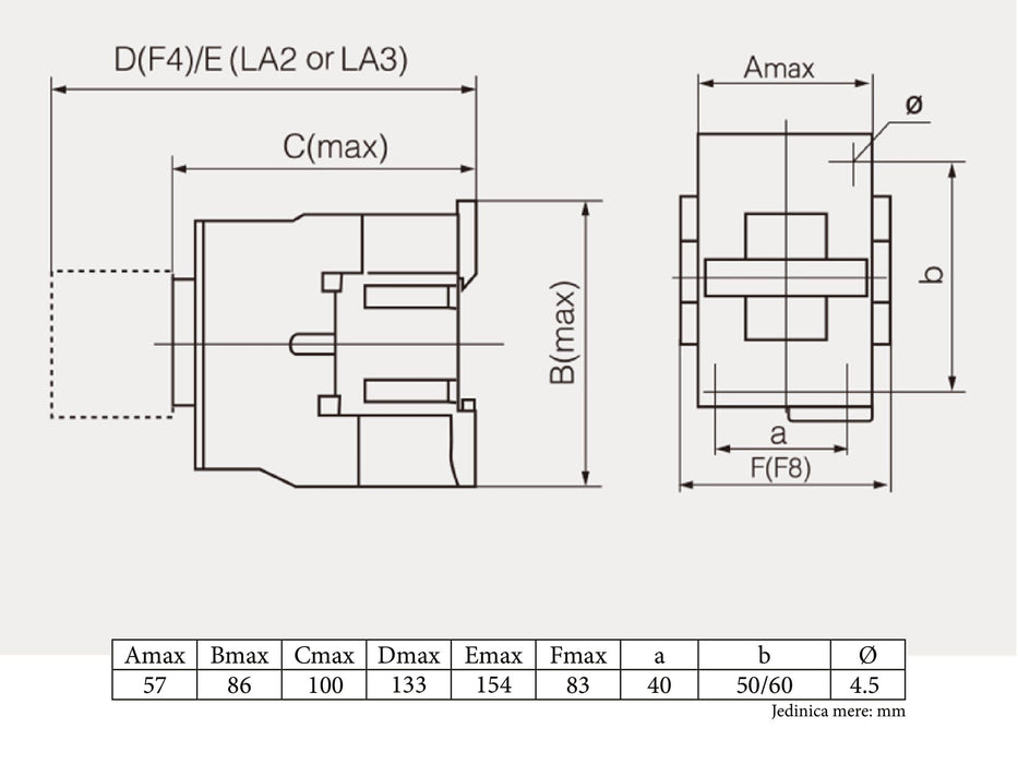 KONTAKTOR B 32 LC1-D3201 Elektromaterijal MakTrade Madras doo Beograd