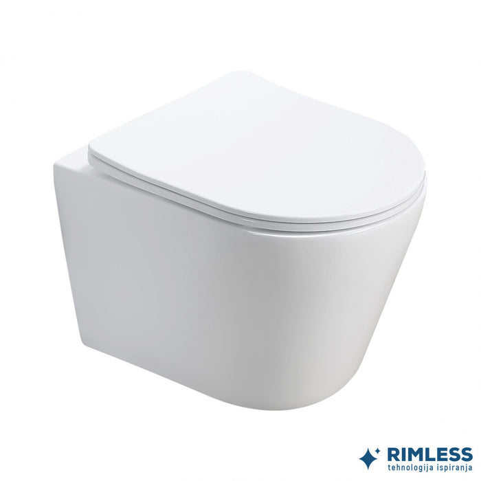 Konzolna wc šolja PURE compact rimless sa duroplast soft close wc daskom (MH300) Konzolne wc šolje Minotti MH300 Madras doo Beograd