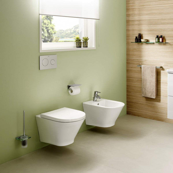 Konzolna wc šolja ROCA THE GAP rimless sa skrivenim kačenjem (RO3460NL000) Konzolne wc šolje Roca Madras doo Beograd