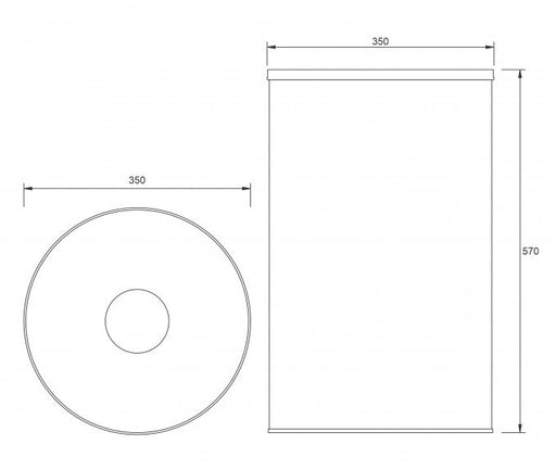 Korpa za veš MINOTTI 50L (050-KV) Korpe za veš Minotti 050-KV Madras doo Beograd