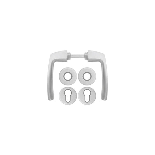 Kvaka MAJA za drvena vrata ROZETNA CILINDAR, srebrna BANE (1600.68.218) alat Madras doo Beograd Madras doo Beograd