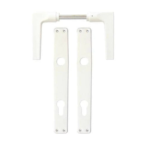 Kvaka PVC za drvena vrata CILINDAR, bela BANE (1600.18.628) alat Madras doo Beograd Madras doo Beograd