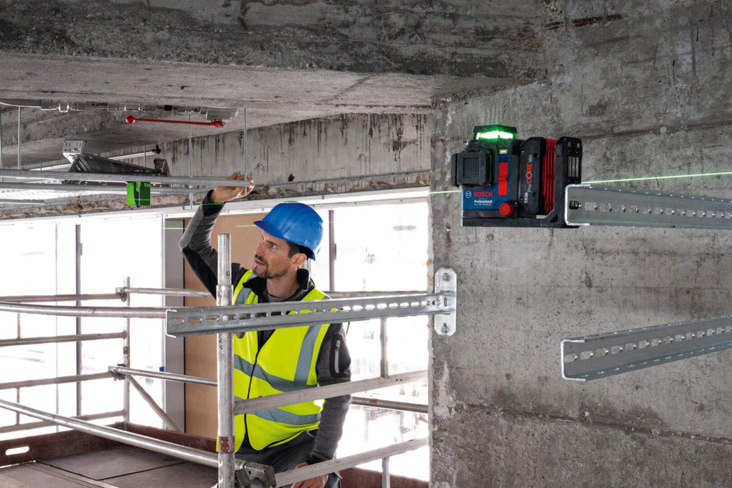 Laserski nivelator zelenog zraka Bosch GLL 18V-120-33 CG 3x360° 120m domet u L-Boxx koferu (0601065101) Laserski nivelator BOSCH Madras doo Beograd