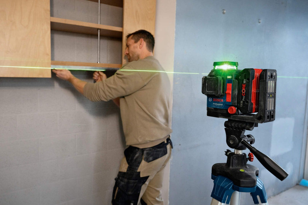 Laserski nivelator zelenog zraka Bosch GLL 18V-120-33 CG 3x360° 120m domet u L-Boxx koferu (0601065101) Laserski nivelator BOSCH Madras doo Beograd