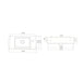 LAVABO 50x25 CITY 1500 U Turkuaz Lavaboi TURKUAZ Madras doo Beograd