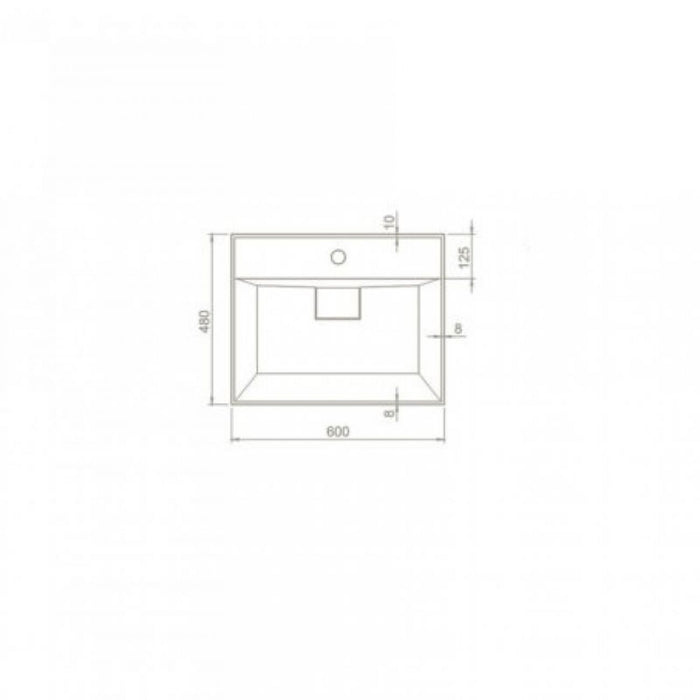 LAVABO 60X48 SHARP 37100 U Turkuaz Lavaboi TURKUAZ Madras doo Beograd
