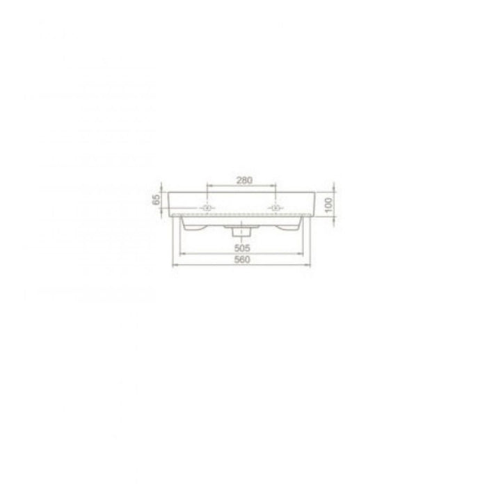 LAVABO 60X48 SHARP 37100 U Turkuaz Lavaboi TURKUAZ Madras doo Beograd