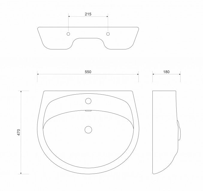 Lavabo ECO 550 (ECO004) Lavaboi ECO ECO004 Madras doo Beograd