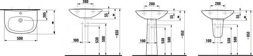 Lavabo JIKA ZETA 50cm (8103900001041) Lavaboi Jika 8103900001041 Madras doo Beograd