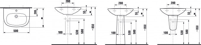 Lavabo JIKA ZETA 50cm (8103900001041) Lavaboi Jika 8103900001041 Madras doo Beograd