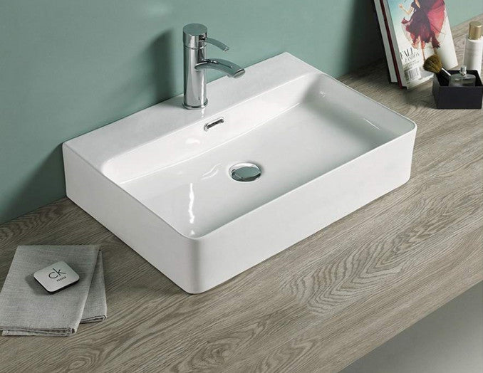 Lavabo nadgradni MINOTTI 600x425x135 sa otvorom za slavinu (7002) Lavaboi Minotti 7002 Madras doo Beograd