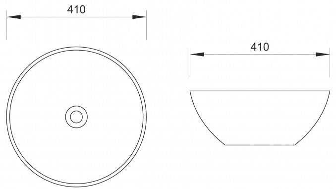 Lavabo nadgradni MINOTTI fi410x160 silver (7009S) Lavaboi Minotti 7009S Madras doo Beograd