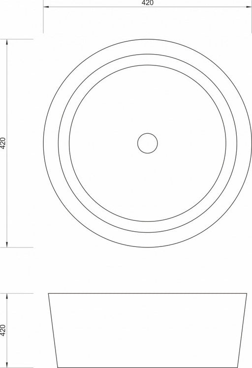 Lavabo nadgradni MINOTTI ODELISSE fi420x150 mermerni (SCW18) Lavaboi Minotti SCW18 Madras doo Beograd