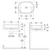 LAVABO NADGRADNI NA RAVNU PLOČU ELIPSA 550X400 GEBERIT 500.774.01.2 Lavaboi Geberit Madras doo Beograd
