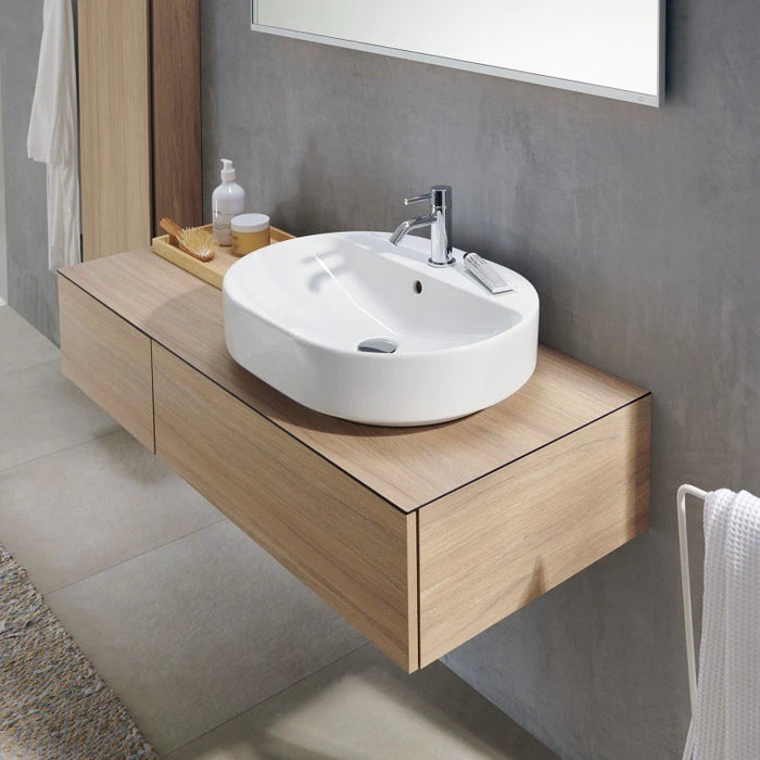 LAVABO NADGRADNI NA RAVNU PLOČU ELIPSA 600X450 GEBERIT 500.777.01.2 Lavaboi Geberit Madras doo Beograd