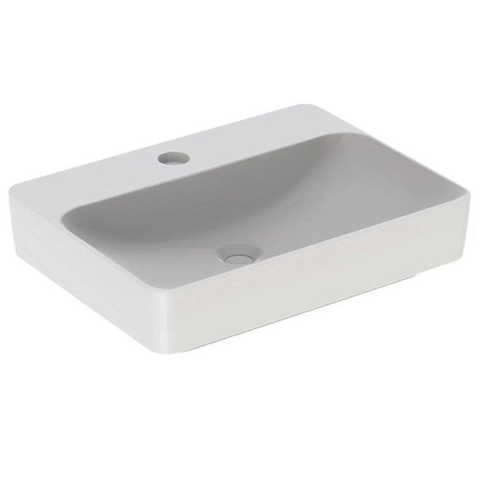 LAVABO NADGRADNI NA RAVNU PLOČU PRAVOUGAONI 600X450 NEMA PRELIV SLAVINA NA LAVABOU 500.781.01.2 GEBERIT Lavaboi Geberit 500.781.01.2 Madras doo Beograd