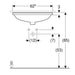 LAVABO PODGRADNI ISPOD RAVNE PLOČE ELIPSA 610X460 GEBERIT 500.758.01.2 Lavaboi Geberit Madras doo Beograd