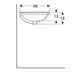LAVABO PODGRADNI ISPOD RAVNE PLOČE OVALNI 560X460 GEBERIT 500.754.01.2 Lavaboi Geberit Madras doo Beograd