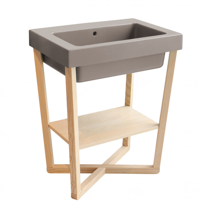 Lavabo sa postoljem COLAVENE ALAQUA matera mat 70x50 (LAA7052M) Lavaboi Colavene LAA7052M Madras doo Beograd