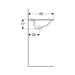 LAVABO UGRADNI SELNOVA SQUARE 600X450 GEBERIT 500.307.01.7 Lavaboi Geberit Madras doo Beograd