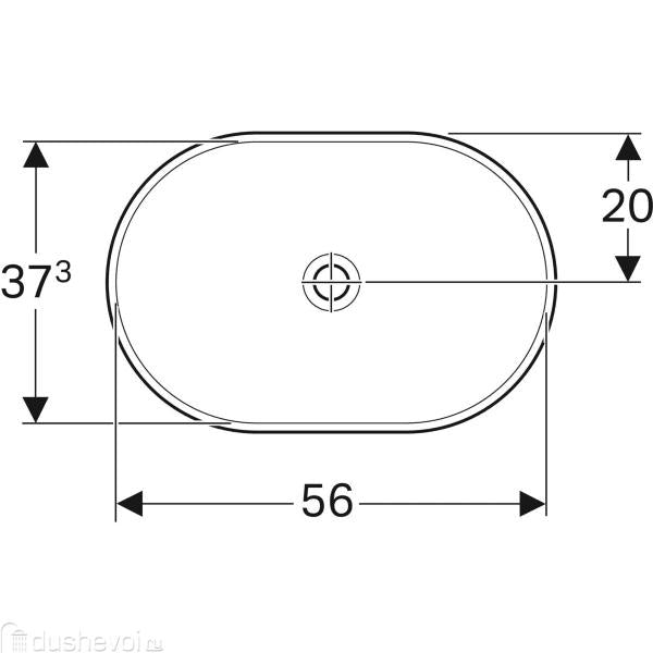 LAVABO VARIFORM UGRADNI ELIPSA 600X400 GEBERIT 500.730.01.2 Lavaboi Geberit Madras doo Beograd