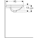 LAVABO VARIFORM UGRADNI ELIPSA 600X450 GEBERIT 500.732.01.2 Lavaboi Geberit Madras doo Beograd
