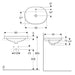 LAVABO VARIFORM UGRADNI ELIPSA 600X450 GEBERIT 500.734.01.2 Lavaboi Geberit Madras doo Beograd