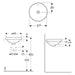 LAVABO VARIFORM UGRADNI KRUG fi400 GEBERIT 500.700.01.2 Lavaboi Geberit Madras doo Beograd