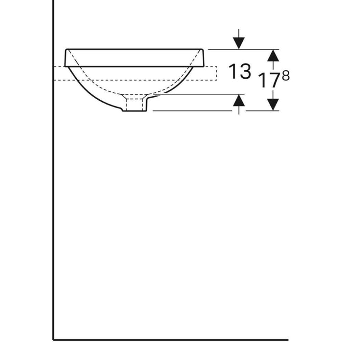 LAVABO VARIFORM UGRADNI KRUG fi400 GEBERIT 500.702.01.2 Lavaboi Geberit Madras doo Beograd