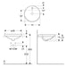 LAVABO VARIFORM UGRADNI KRUG fi480 GEBERIT 500.704.01.2 Lavaboi Geberit Madras doo Beograd