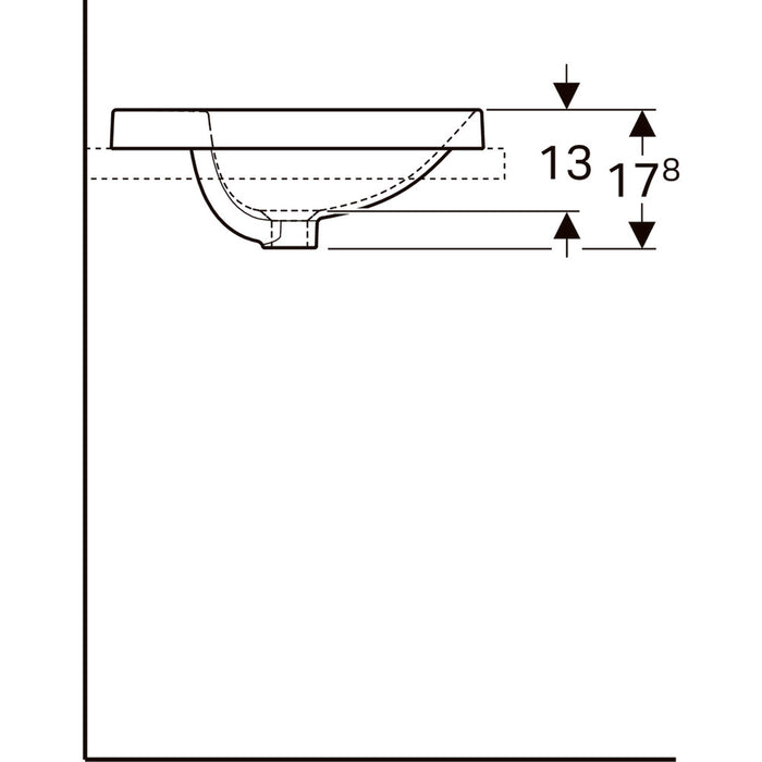 LAVABO VARIFORM UGRADNI KRUG fi480 GEBERIT 500.706.01.2 Lavaboi Geberit Madras doo Beograd
