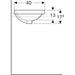 LAVABO VARIFORM UGRADNI OVALNI 500X400 GEBERIT 500.710.01.2 Lavaboi Geberit Madras doo Beograd