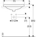 LAVABO VARIFORM UGRADNI OVALNI 550X400 GEBERIT 500.718.01.2 Lavaboi Geberit Madras doo Beograd