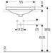 LAVABO VARIFORM UGRADNI OVALNI 550X450 GEBERIT 500.720.01.2 Lavaboi Geberit Madras doo Beograd
