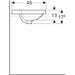 LAVABO VARIFORM UGRADNI OVALNI 550X450 GEBERIT 500.722.01.2 Lavaboi Geberit Madras doo Beograd