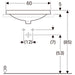 LAVABO VARIFORM UGRADNI OVALNI 600X480 GEBERIT 500.726.01.2 Lavaboi Geberit Madras doo Beograd